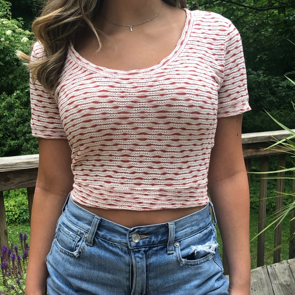 Forever 21 Patterned Crop Top